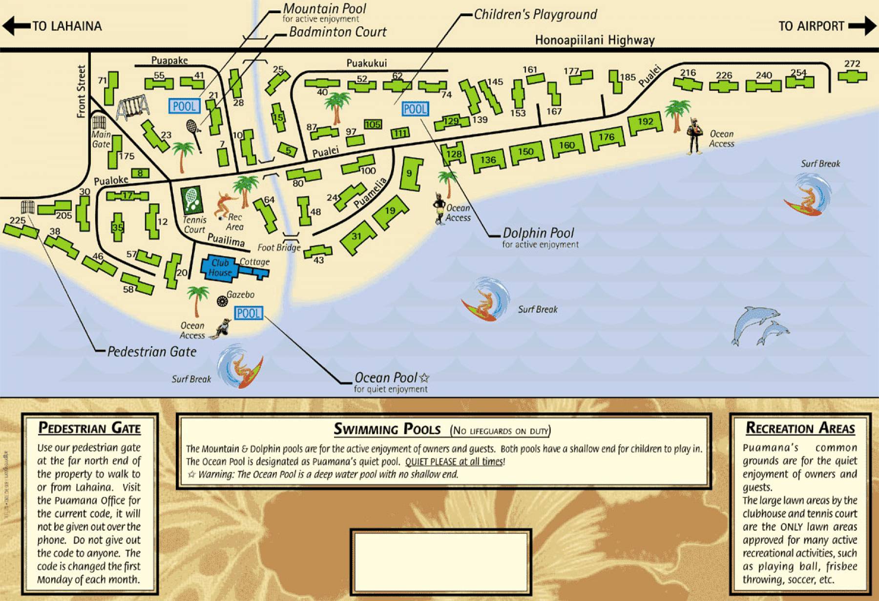 Map of Puamana A Perfect Vacation Rental